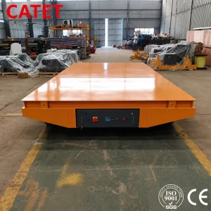 Flexible Custom 33Ton Trackless Electric Flat Cart Heavy Duty Trolley for Full range Factory Material Transportation