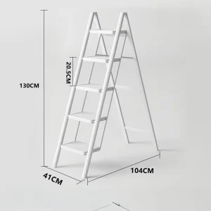 Foldable Steel Step Ladder White Eco-Friendly Small Step Ladder
