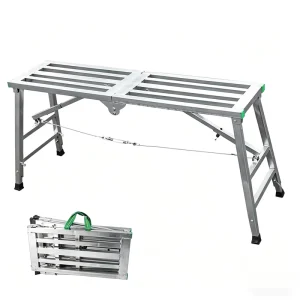 Folding Lifting Aluminum Industrial School Horse Stool Ladder 150kg Load Capacity Portable Multifunction Extension Warehouse