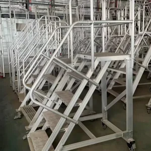 Folding Platform Aluminum Ladder Non Slip Work Platform Ladder For Painting