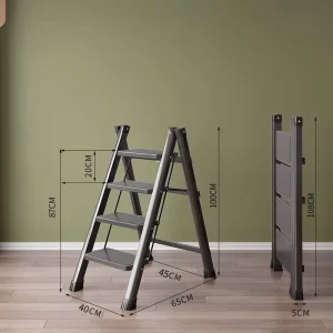 Folding Step Ladder Fruit Picking Collapsible Portable Ladder Indoor Outdoor