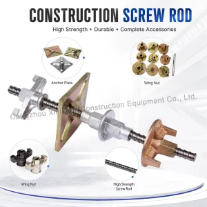 Formwork Accessories Disc Nut High Strength 100kN Steel Water Tight Water Stop Tie Rod for Concrete Construction