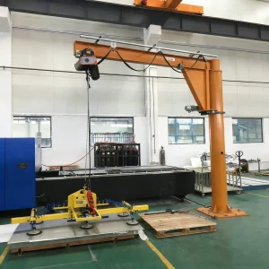 Foundation Mounted Cantilever Jib Crane New Design Inclined I Beam 360 Rotation Hoist