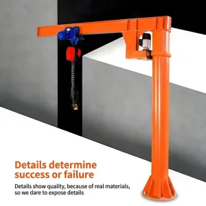Foundation Mounted Inclined I Beam Jib Crane 360 Degree Rotation Cantilever Lifting Crane