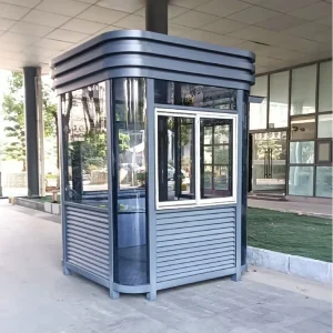 Four-Corner Arc Steel Structure Security Guard Booth Outdoor Mobile Gatehouse Temporary Shelter Waterproof Windproof Sun