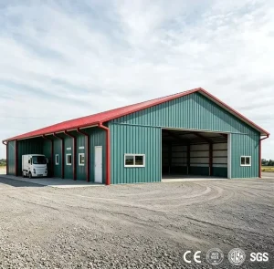 Free Design Customized Industrial Prefab Steel Structure Warehouse Workshop Heavy Duty Metal Building Fabrication Service