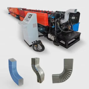 Full Automatic Downspout Elbow Roll Forming Machine l Gutters Collecting Seamless Steel Roofing Making Machine Solution