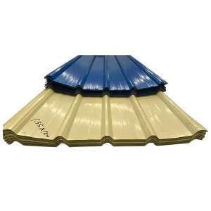 Full Hard Color Coated Steel Roofing Sheets Single Layer Corrugated Panels Wave Style Metal Roof Tiles