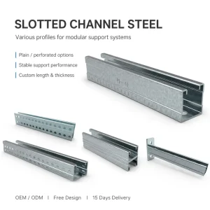 Full Spec Steel Channel Support U Channel Steel Bracket Structural Steel Channel for Construction Engineering Frame
