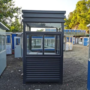 Fully Equipped Smart Movable Longtime Life span Prefabricated Portable Sentry Parking Lot Toll Luxury Security Guard Booth