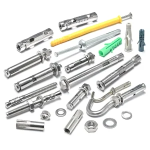Fully Threaded Heavy Duty Wedge Anchor Bolt with Safety Expansion Clip for Structural Steel Frameworks