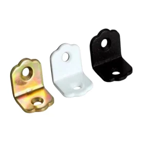 Furniture Hardware L Shape Steel Flat Angle Bracket Iron Metal Cabinet Frame Corner Bracket Fastener Steel Flat Angle Bracket