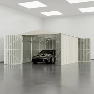 G1119 Prefab Garage Workshop Outdoor Waterproof Car Shelter Steel Frame Garage Portable Car Garage