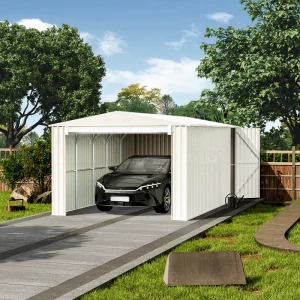 G1119 Prefabricated Portable Car Shelter Garage Prefab Metal Car Canopy