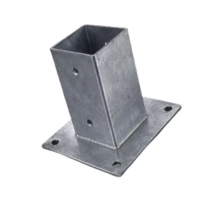 G90 Galvanized Steel Bolt Down Post Support Metal Zinc Plated Surface Mount Post Base For Commercial Building Construction