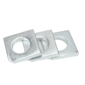 GB 853 Blue White Zinc Carbon Steel Square Tapered Washer Sloped Washer for Channel Steel