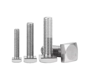 GB35 304 Stainless Steel Square Head Bolt Heavy Duty Structural Rod for Construction Engineering