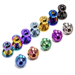 GR5 Titanium Bolt M6x15 18 20 25 35mm Torx Head Bolts with Washer Screw for Bicycle Disc Brake Stem Clamp