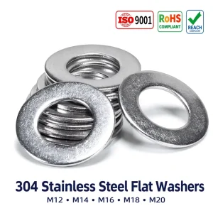 G&T Brand DIN125A Countersunk Stainless Steel Plain Washers 4mm Thickness 11/16 in Compatible