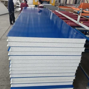 Galvalume Steel Polyurethane PU PIR Sandwich Panels Fireproof Soundproof Glass Wool Rock Wool EPS Wall Panels