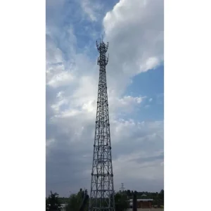 Galvanised High Mast Telecom Communication Tower 15-20km WiFi Range 3 Legs Tube Long Distance Steel Lattice GSM Antenna
