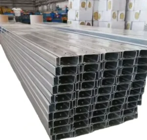 Galvanised Steel C Type Channel Metal Stud Steel Roof Purlin