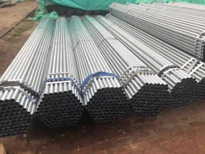 Galvanized 6 Meter Round Steel Tube 5 Tons Scaffold Pole with EMT Technique ERW Bending Cutting Services