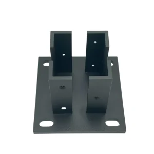 Galvanized Aluminum Metal Fence Post Base Plate