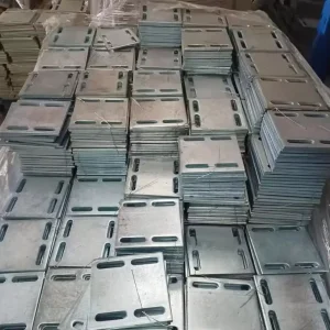 Galvanized Carbon Steel Embedded Shield Plate Steel Base Plate for Curtain Sheet Metal Fabrication
