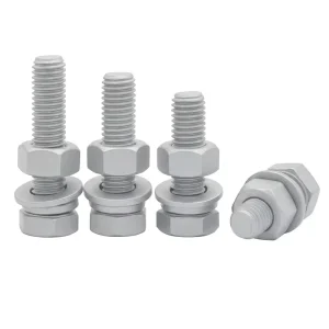 Class 4.8 Zinc Plated Carbon Steel Hex Head Bolt Full Thread M8 M16 5 8 Inch ASTM Fastener for Construction Assembly