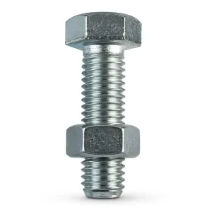 Galvanized Carbon Steel Hex Bolt and Nut M6 M20 Full Thread Industrial Construction Fasteners