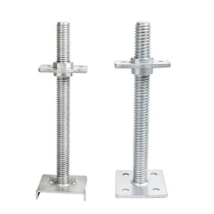 Galvanized Carbon Steel Hollow Adjustable Screw Jack Base & U Head Top Support for Construction Formwork Support