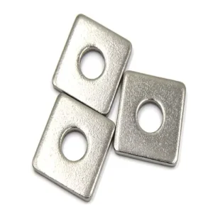 Galvanized Carbon Steel Square Washers Anti Corrosion Durable for Construction and Office Building