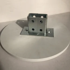 Galvanized Carbon Steel Strut Base Plate for Parking Garage Structural Support