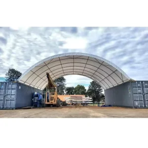 Galvanized Container Canopies Industrial Dome Shelter Container Mounted Shelter Shipping Container Top Canopy