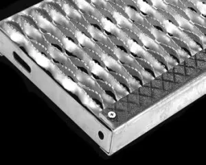 Galvanized Crocodile Mouth Safety Anti Slip Plate Steel Stair Tread Sheet for Construction Project