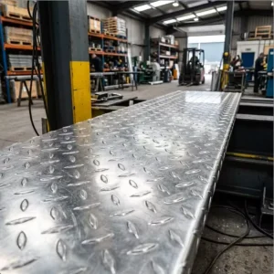 Galvanized GI Checkered Tread Plate, Diamond/Tear Drop Pattern, 1.5-10mm, Anti Slip Flooring