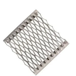 Galvanized Grating Stair Treads Crocodile Mouth Anti-Slip Safety Grating Antiskid Grating Steel Plate