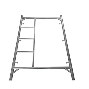 Galvanized H Frame Scaffold Main Frame with Built-in Ladder Door Type Scaffolding Frame