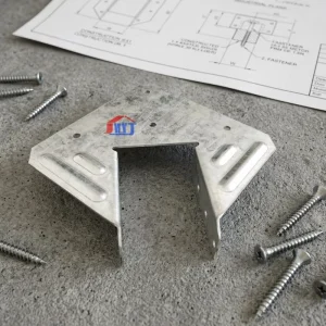Galvanized Hurricane Clip Seismic Roof Truss Tie Timber Connector Construction Hardware