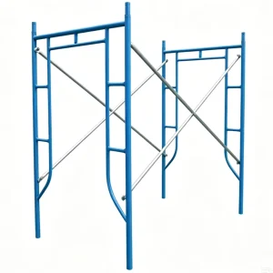Galvanized Industrial Foldable Mobile Tower Truss Scaffold with H Frame Lock Pin & Corrosion resistant Plank for Speakers