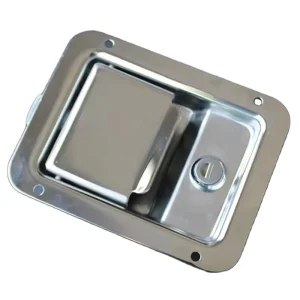 Galvanized Iron Zinc Truck Toolbox Latch Locks Rectangle Truck Container Door Lock in Black Stainless Steel Truck Door Latch