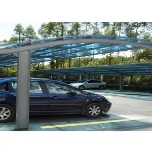 Galvanized Light Steel Grade Prefabricated Garages Car Parking Canopy