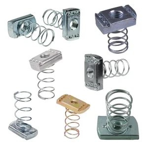 Galvanized Metal 316 Stainless Steel Slotted M5 Unistrut Channel Spring Nuts M6 M8 for Rail 41×41