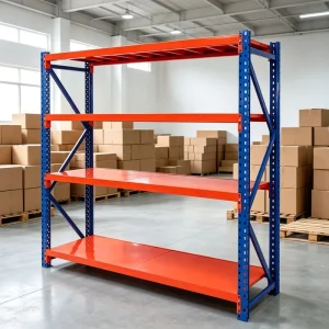 Galvanized Multi-Level Heavy-Duty Screwless Steel Storage Racks for Garage and Warehouse