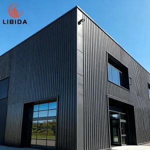 Galvanized Prefab Steel Building Insulated Cold Storage & Processing Factory Workshop Wind Resistant Metal Warehouse