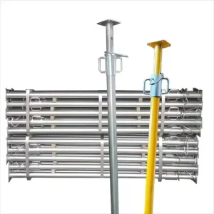 Galvanized Q235 formwork pillars for concrete stencilsSteel support pillars for scaffolding supports