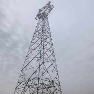 Galvanized Q235/q355 Angle Steel Single Circuit Lattice Electrical Transmission Pylon Tower