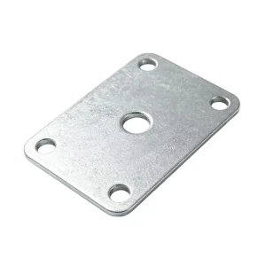 Galvanized Rectangular Mounting Base Plate 5 Holes Flat Connecting Sheet Metal Plate Custom Stamped Metal Fixing Plate