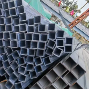 Galvanized Rectangular Steel Tubes Square Pipe Steel BIS JIS GS Certified Full Hard 0.21-0.50mm Thickness